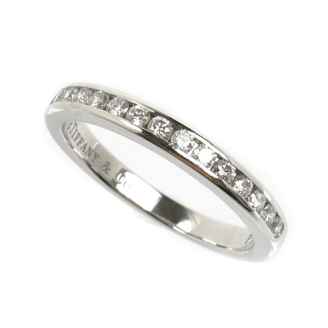 TIFFANY&Co. Tiffany & Co. Pt950 Platinum Channel Setting Ring with Diamonds, 3.5g, Women's: --- Catalog ---Category: SizeUS Size: 5Brand Size: 49Category: DesignType: Band ringStone: DiamondGender: WomenMaterial: Platinum 950Category: GeneralBrand: TiffanyCountry of Origin: USA--- Item List 