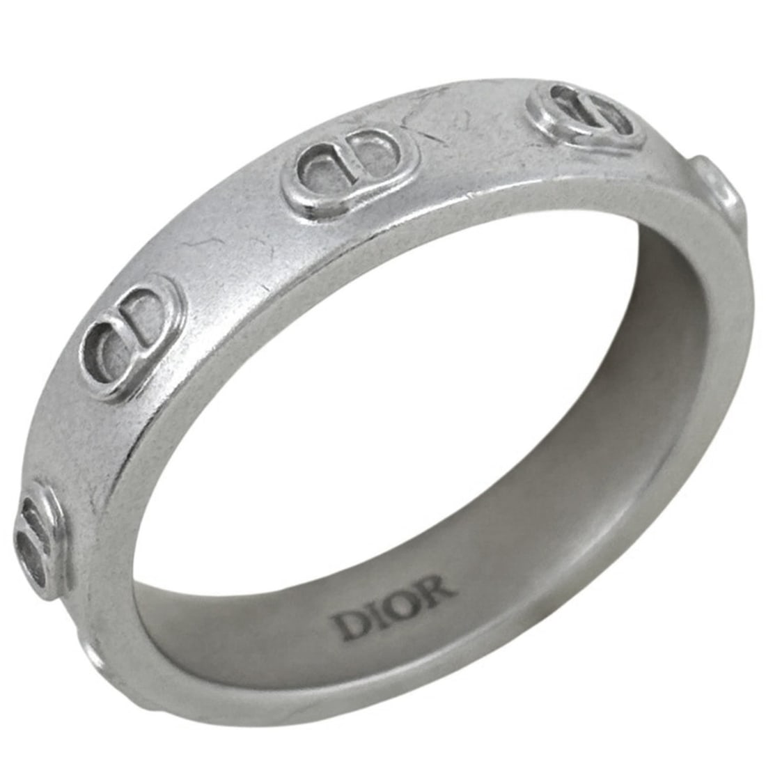 Christian Dior logo ring CD ring, approximately 925 sterling silver, women's.: --- Catalog ---Category: SizeJP Size: 19Brand Size: MCategory: DesignType: Band ringColor: SilverGender: WomenMaterial: SilverCategory: GeneralBrand: Christian Dior--- Item List ---Section: ConditionR
