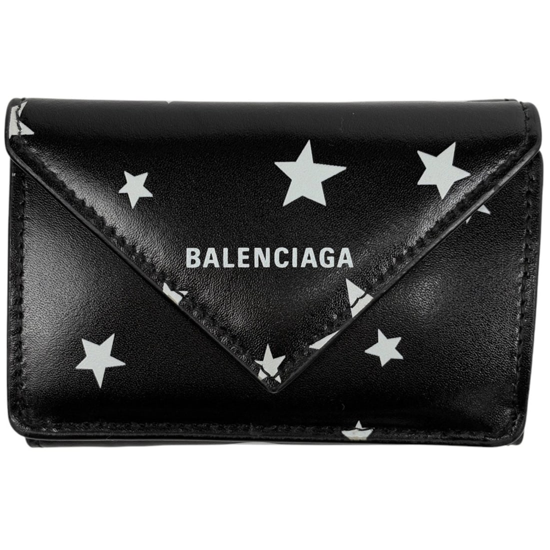 Balenciaga Paper Mini Wallet Leather Black 391446 Women's: --- Catalog ---Category: SizeSize (HxWxD): 6.5cm x 9.5cm x 2cm / 2.55'' x 3.74'' x 0.78''Category: DesignType: Checkbook holderColor: BlackGender: WomenMaterial: Leather Category: GeneralBrand: Balenc