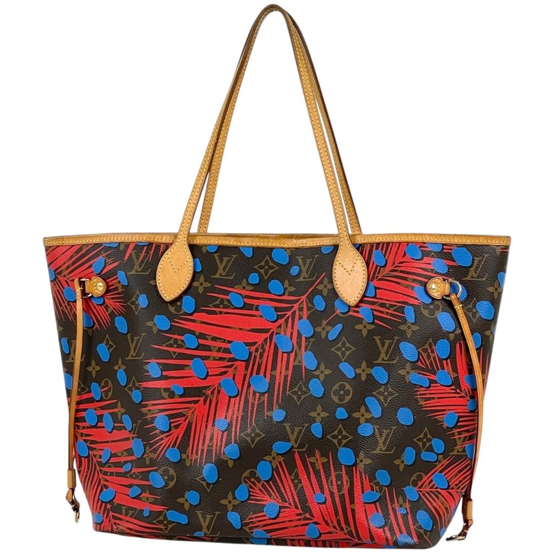 Louis Vuitton Neverfull MM Jungle Dot Tote Bag Monogram Poppy Denim M41978 Women's: --- Catalog ---Category: SizeSize (HxWxD): 28cm x 32cm x 17cm / 11.02'' x 12.59'' x 6.69''Category: DesignType: Tote bagColor: BlueGender: WomenMaterial: Monogram Category: GeneralBrand: Louis Vuitton