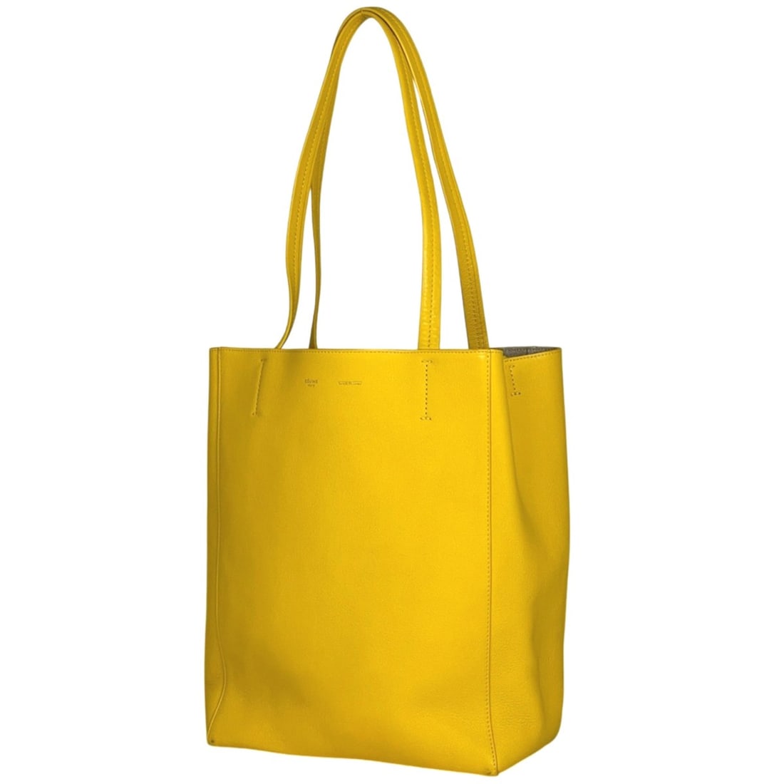 Celine Cabas Phantom Tote Bag, Logo Shoulder Leather, Yellow, Women's: --- Catalog ---Category: SizeSize (HxWxD): 25cm x 26cm x 13cm / 9.84'' x 10.23'' x 5.11''Category: DesignType: Shoulder bag, Tote bagColor: YellowGender: WomenMaterial: Leather Category: GeneralBrand: