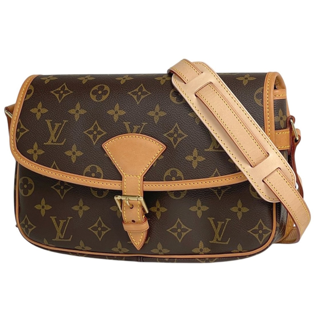 Louis Vuitton Sologne Crossbody Shoulder Bag, Monogram Brown, M42250, Women's: --- Catalog ---Category: SizeSize (HxWxD): 17cm x 27cm x 8.5cm / 6.69'' x 10.62'' x 3.34''Category: DesignType: Shoulder bagColor: BrownGender: WomenMaterial: Monogram Category: GeneralLine: MonogramB