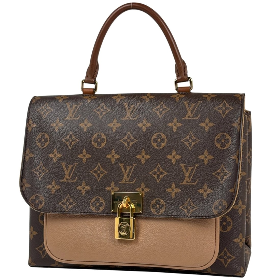 Louis Vuitton Marignan 2-Way Handbag, Monogram Brown, M44257, Women's: --- Catalog ---Category: SizeSize (HxWxD): 21cm x 28cm x 9cm / 8.26'' x 11.02'' x 3.54''Category: DesignType: HandbagColor: BrownGender: WomenMaterial: Monogram Category: GeneralLine: MonogramBrand: L