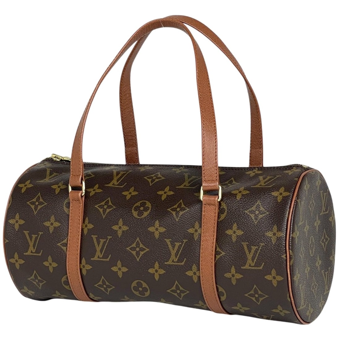 Louis Vuitton Papillon 30 Barrel Bag, cylindrical shape, older model, handbag, Monogram, brown,: --- Catalog ---Category: SizeSize (HxWxD): 15cm x 30.5cm x 15cm / 5.9'' x 12'' x 5.9''Category: DesignType: HandbagColor: BrownGender: WomenMaterial: Monogram Category: GeneralLine: MonogramBrand: Lou