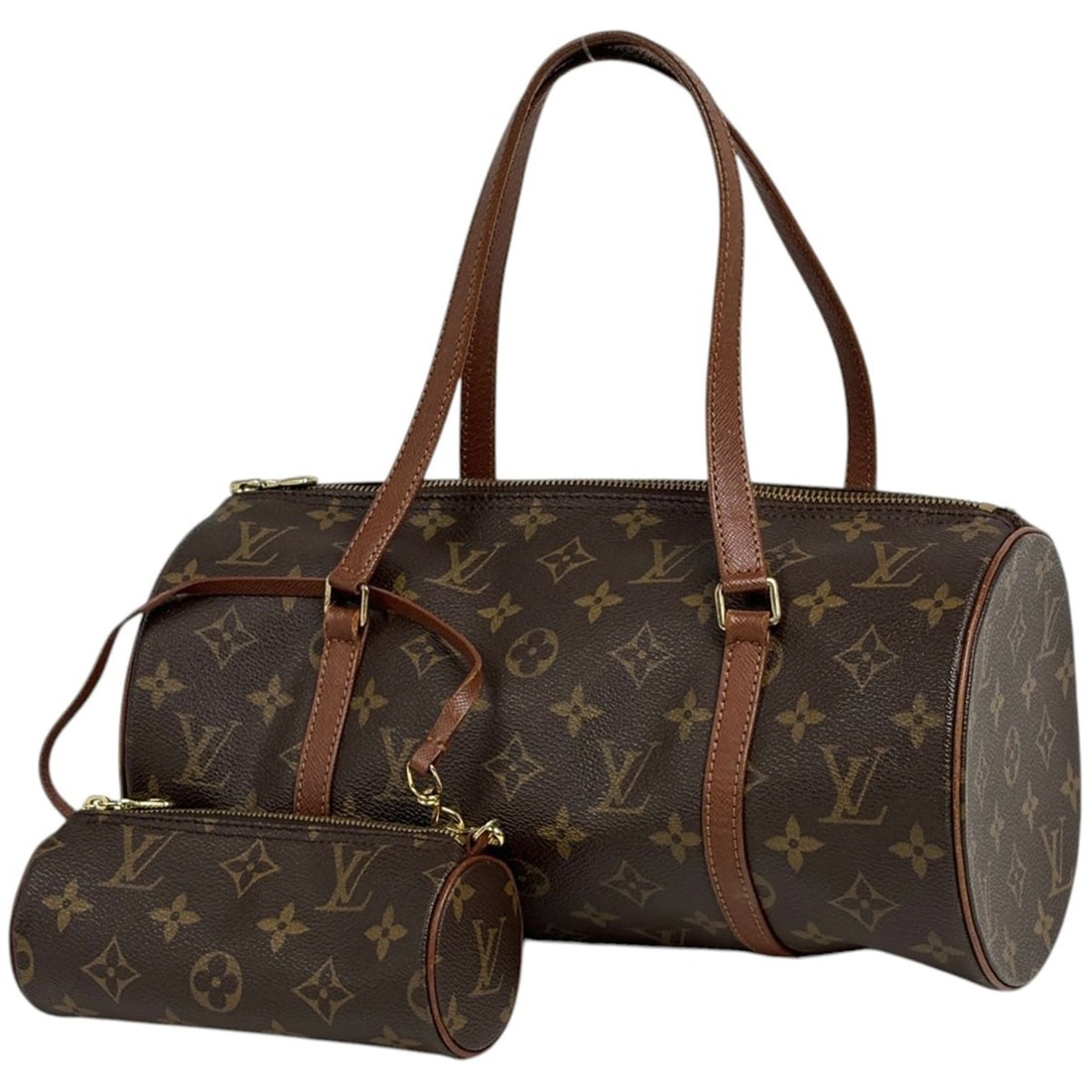 Louis Vuitton Papillon 30 Barrel Bag (Old Model) - Monogram Brown Handbag, M51365, Women's: --- Catalog ---Category: SizeSize (HxWxD): 15cm x 30cm x 15cm / 5.9'' x 11.81'' x 5.9''Category: DesignType: HandbagColor: BrownGender: WomenMaterial: Monogram Category: GeneralLine: MonogramBrand: Lo