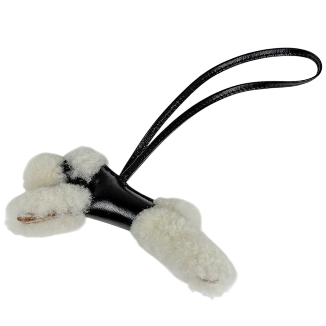 Hermes Buddy Charm, Charm Strap, Bag Leather, Fabric, Black, Women's: --- Catalog ---Category: DesignType: Handbag charmColor: BlackGender: WomenMaterial: LeatherCategory: GeneralBrand: Hermes--- Item List ---Section: ConditionRanking: Rank B Used - Traces of usage, dam