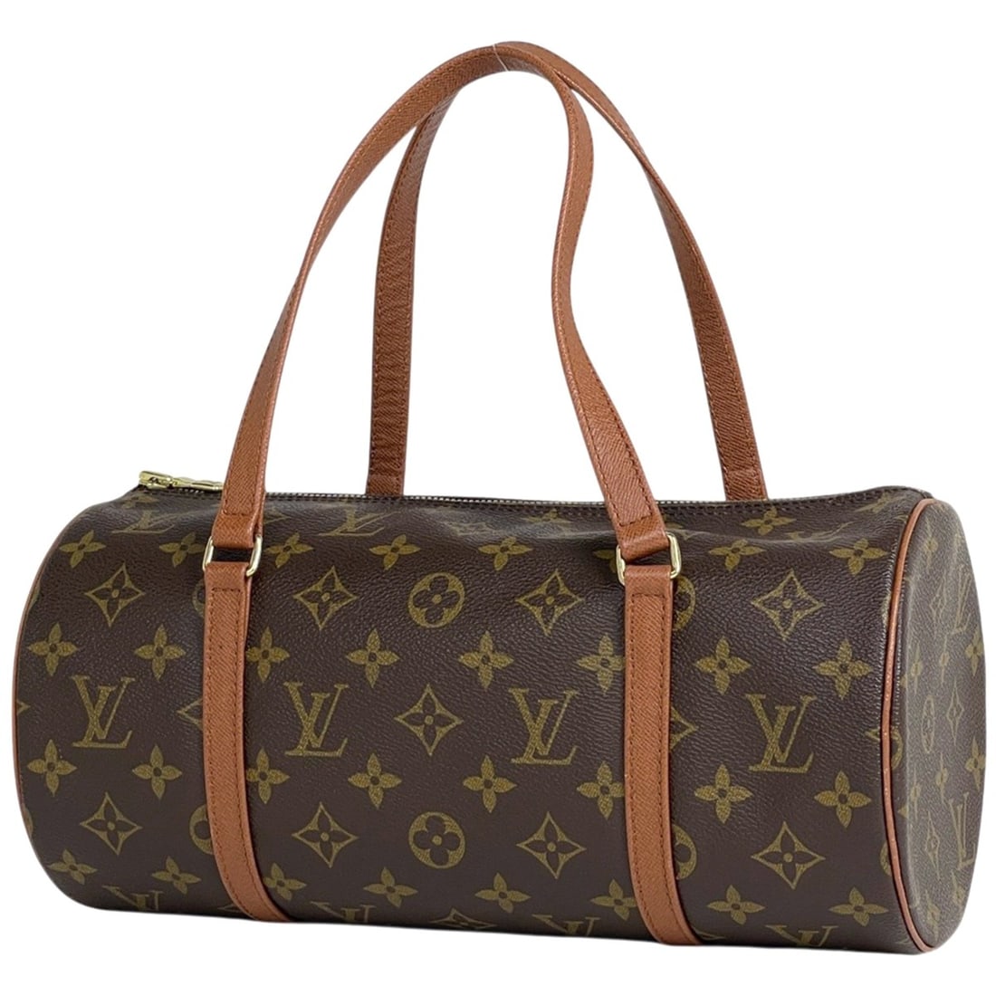 Louis Vuitton Papillon 30 Barrel Bag, cylindrical shape, older model, handbag, Monogram, brown,: --- Catalog ---Category: SizeSize (HxWxD): 15cm x 30.5cm x 15cm / 5.9'' x 12'' x 5.9''Category: DesignType: HandbagColor: BrownGender: WomenMaterial: Monogram Category: GeneralLine: MonogramBrand: Lou