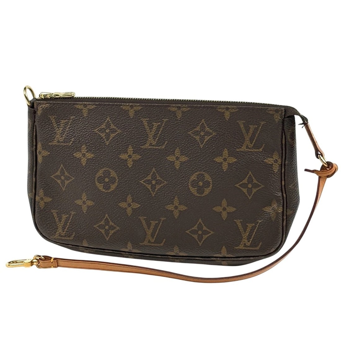 Louis Vuitton Pochette Accessoires Makeup Cosmetics Accessory Pouch Monogram Brown M51980 Women's: --- Catalog ---Category: SizeSize (HxWxD): 12.5cm x 21cm x 4cm / 4.92'' x 8.26'' x 1.57''Category: DesignType: Pochette, PouchColor: BrownGender: WomenMaterial: Monogram Category: GeneralLine: Monogra