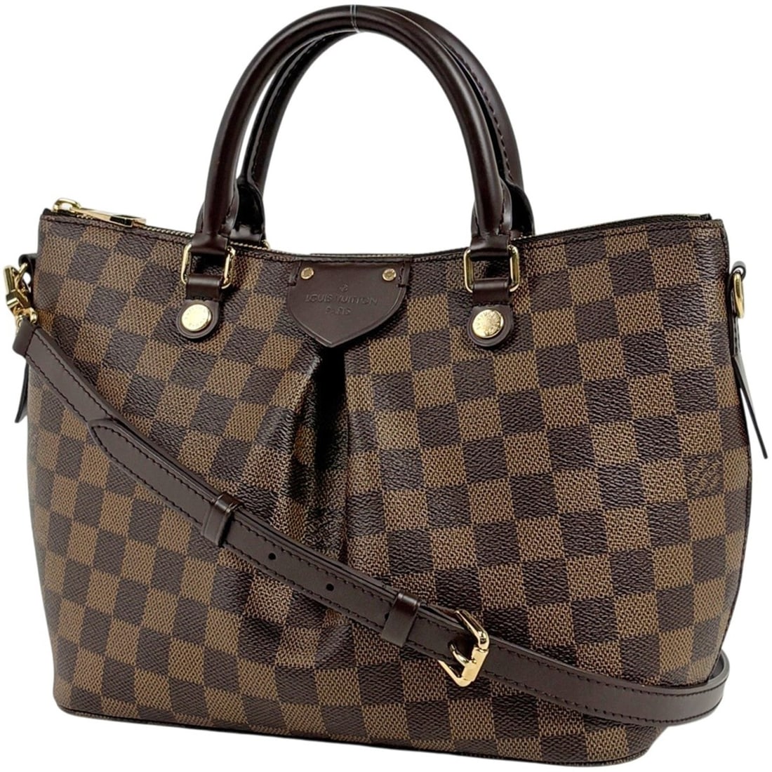 Louis Vuitton Siena PM Handbag/Shoulder Bag/Crossbody Bag (2-way) Damier Brown N41545 Women's: --- Catalog ---Category: SizeSize (HxWxD): 22cm x 25cm x 12cm / 8.66'' x 9.84'' x 4.72''Category: DesignType: Shoulder bagColor: Brown, Damier CanvasGender: WomenCategory: GeneralLine: DamierBrand: Lo