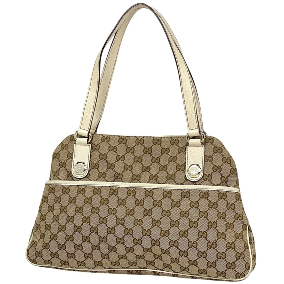 Gucci GG pattern tote bag, canvas, beige/ivory, 163288, women's.: --- Catalog ---Category: SizeSize (HxWxD): 24cm x 38cm x 6.5cm / 9.44'' x 14.96'' x 2.55''Category: DesignType: Tote bagColor: Beige, IvoryGender: WomenMaterial: GG canvas , Leather Category: GeneralB