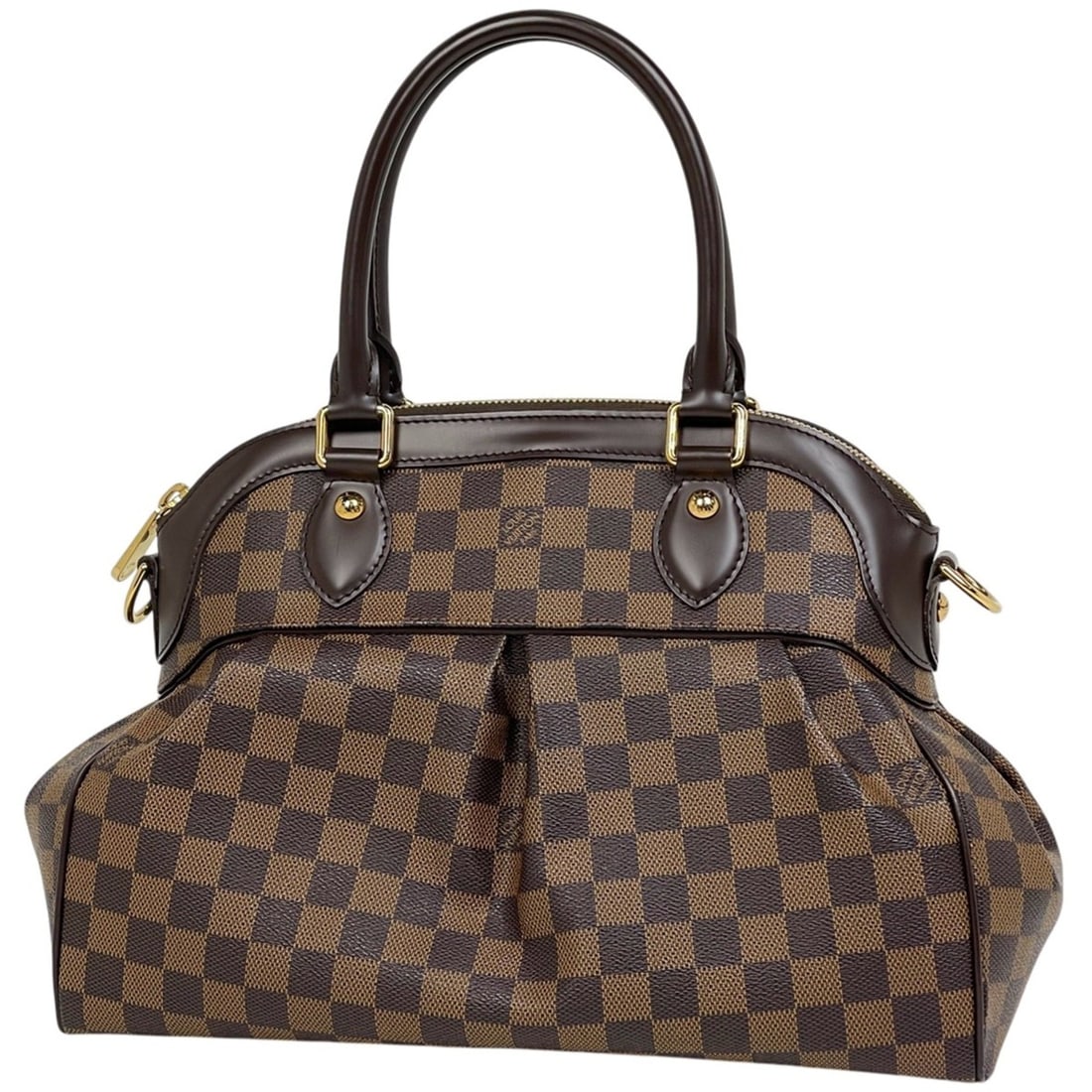 Louis Vuitton Trevi PM 2-Way Handbag, Damier Brown, N51997, Women's: --- Catalog ---Category: SizeSize (HxWxD): 24cm x 34cm x 15cm / 9.44'' x 13.38'' x 5.9''Category: DesignType: HandbagColor: BrownGender: WomenMaterial: Damier Canvas Category: GeneralBrand: Louis Vuit