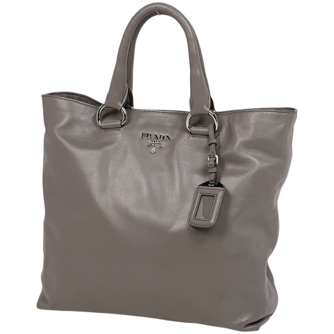 Prada PRADA Logo Handbag 2-Way Leather Gray BN2865 Women's: --- Catalog ---Category: SizeSize (HxWxD): 32cm x 33cm x 14cm / 12.59'' x 12.99'' x 5.51''Category: DesignType: HandbagColor: GrayGender: WomenMaterial: Leather Category: GeneralBrand: Prada--- Item L