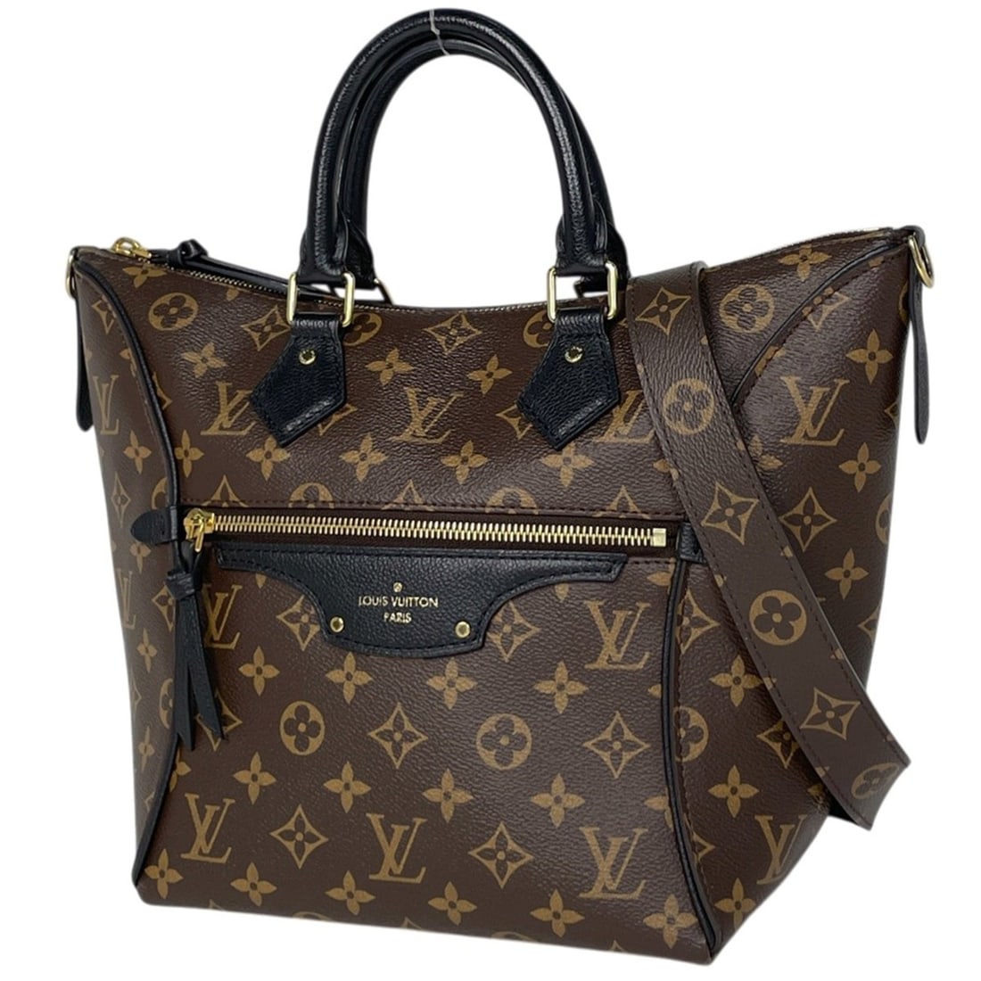 Louis Vuitton Tournelle PM 2-Way Shoulder Bag/Handbag, Monogram, Brown Noir (Black), M44057, Women's: --- Catalog ---Category: SizeSize (HxWxD): 25.5cm x 22.5cm x 14.5cm / 10.03'' x 8.85'' x 5.7''Category: DesignType: Handbag, Shoulder bagColor: Black, Brown, NoirGender: WomenMaterial: Monogram Catego