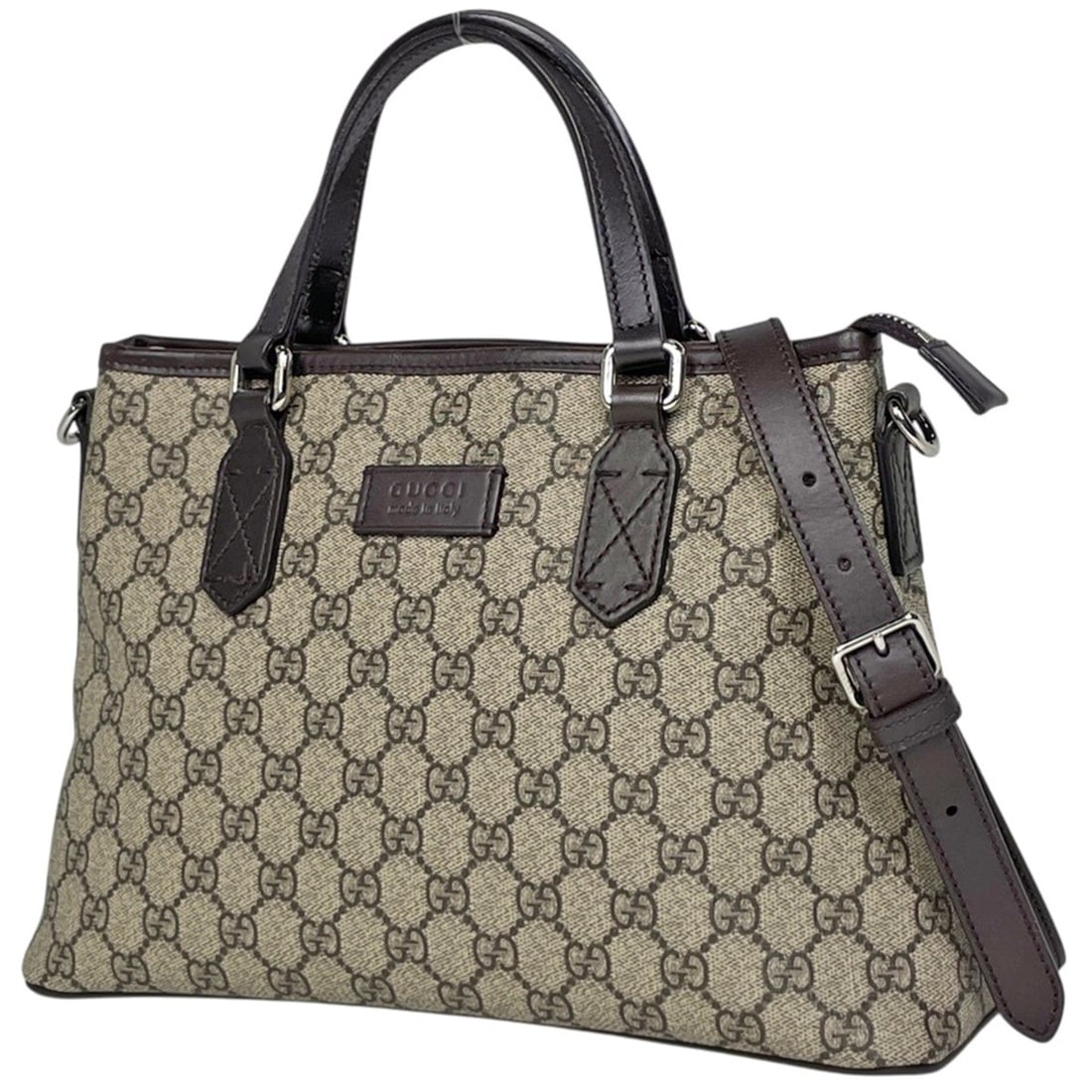 Gucci GG pattern handbag, 2-way, coated canvas, brown, 429019, women's.: --- Catalog ---Category: SizeSize (HxWxD): 21cm x 31cm x 11cm / 8.26'' x 12.2'' x 4.33''Category: DesignType: HandbagColor: BrownGender: WomenMaterial: Coated canvas , Leather Category: GeneralBrand: 