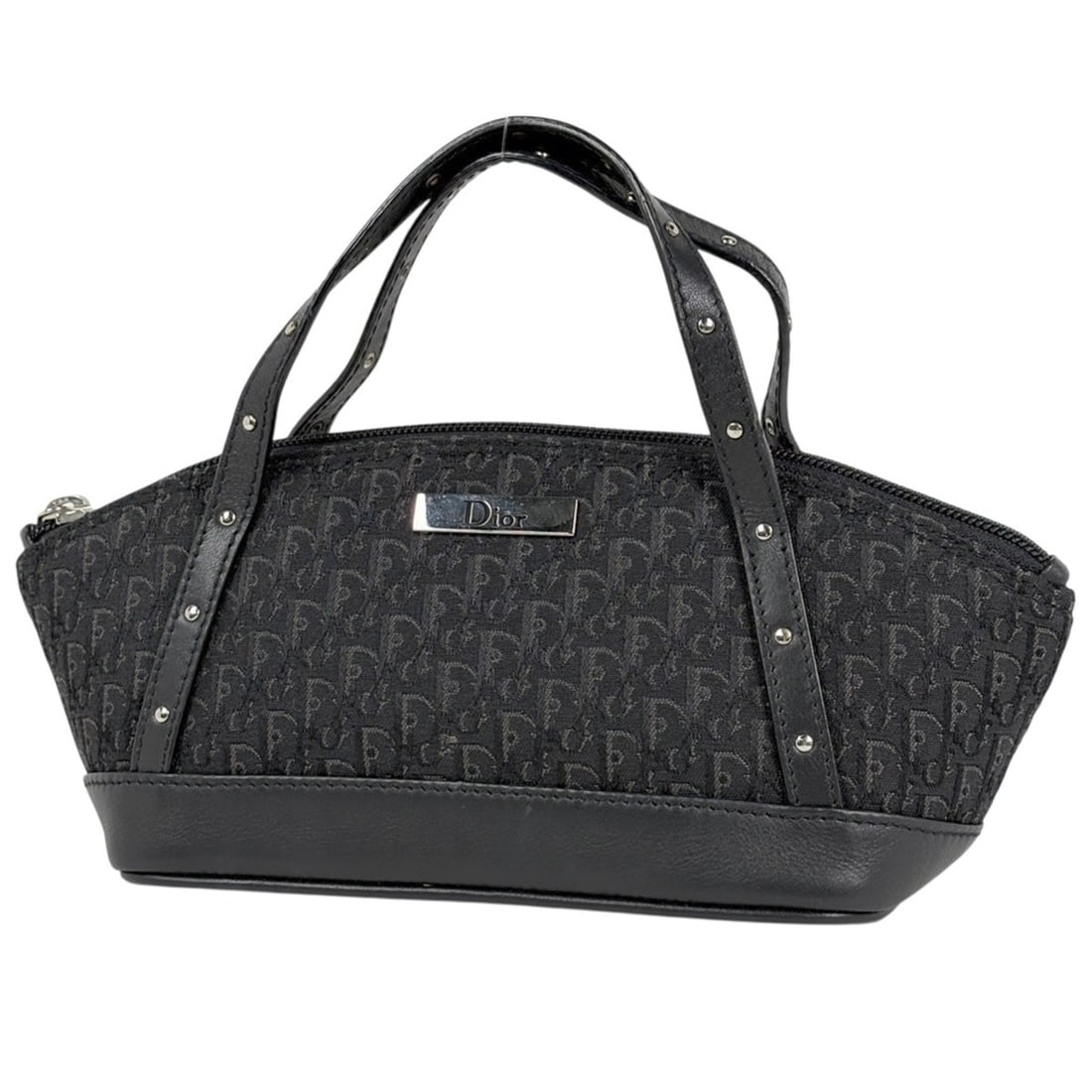Christian Dior Trotter Pattern Handbag, Street Chic Logo Canvas, Black, Women's: --- Catalog ---Category: SizeSize (HxWxD): 11cm x 19cm x 8cm / 4.33'' x 7.48'' x 3.14''Category: DesignType: HandbagColor: BlackGender: WomenMaterial: Canvas , Leather Category: GeneralBrand: Christia