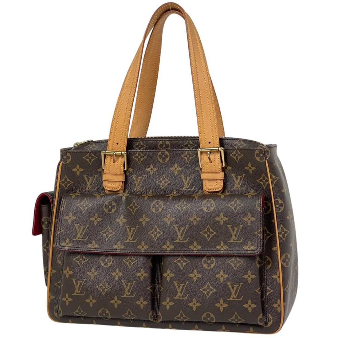Louis Vuitton Multipli Cité Handbag/Shoulder Bag/Tote Bag, Monogram Brown, M51162, Women's: --- Catalog ---Category: SizeSize (HxWxD): 27cm x 36cm x 11.5cm / 10.62'' x 14.17'' x 4.52''Category: DesignType: Handbag, Tote bagColor: BrownGender: WomenMaterial: Monogram Category: GeneralBrand: L