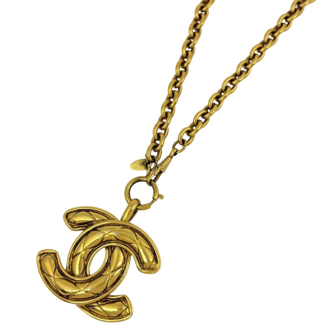 Chanel Coco Mark Chain Necklace, Long, GP Gold, Women's (1 of 8)