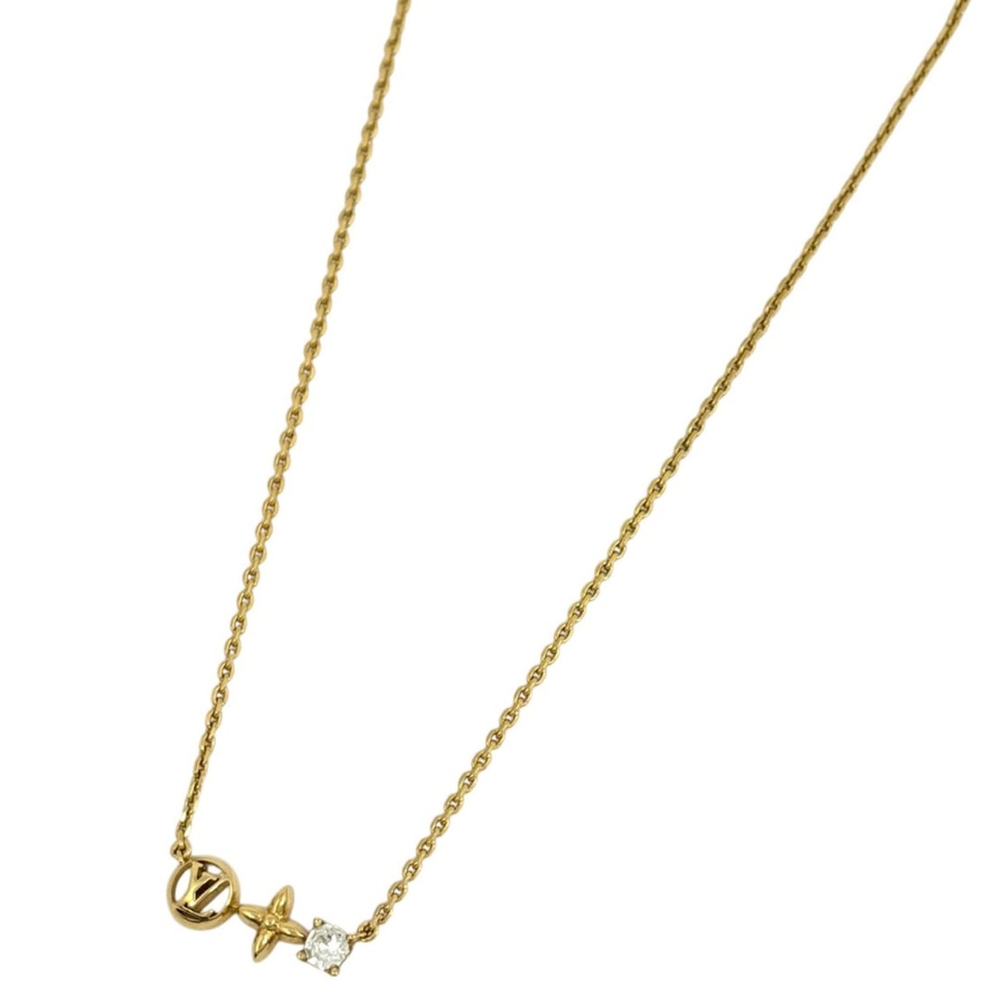 Louis Vuitton Petit GP Gold Necklace for Women: --- Catalog ---Category: SizeNeck Circumference: 41 cm / 16.14''Category: DesignColor: GoldGender: WomenMaterial: Gold platingNecklace Type: NecklaceCategory: GeneralBrand: Louis Vuitton--- Item List 