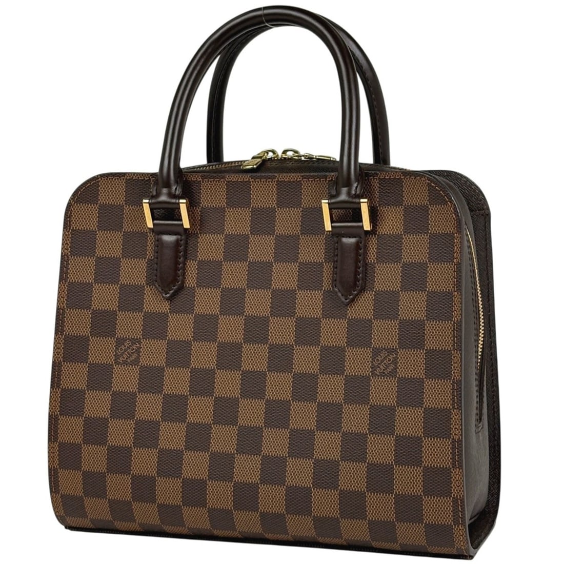 Louis Vuitton Triana Handbag, Damier Brown, N51155, Women's: --- Catalog ---Category: SizeSize (HxWxD): 22cm x 26.5cm x 12cm / 8.66'' x 10.43'' x 4.72''Category: DesignType: HandbagColor: BrownGender: WomenMaterial: Damier Canvas Category: GeneralBrand: Louis V