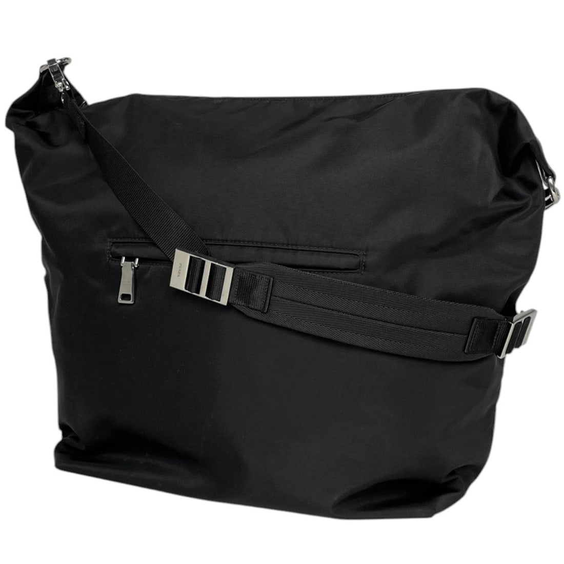 Prada PRADA Logo Shoulder Bag Nylon Nero (Black) 2VC009 Women's: --- Catalog ---Category: SizeSize (HxWxD): 39cm x 34cm x 22cm / 15.35'' x 13.38'' x 8.66''Category: DesignType: Shoulder bagColor: Black, NeroGender: WomenMaterial: Nylon , Leather Category: GeneralBr