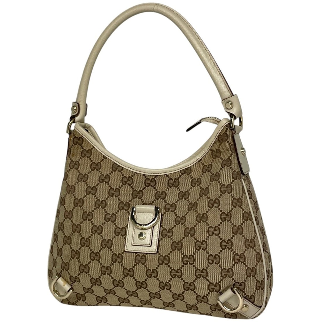 Gucci GG pattern shoulder bag, Abbey canvas, beige/ivory, 130738, women's.: --- Catalog ---Category: SizeSize (HxWxD): 20cm x 27cm x 4.5cm / 7.87'' x 10.62'' x 1.77''Category: DesignType: Shoulder bagColor: Beige, IvoryGender: WomenMaterial: GG canvas , Leather Category: Gene