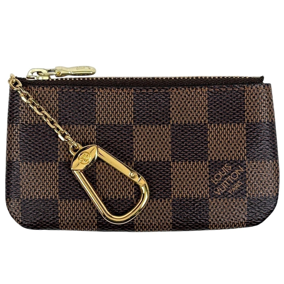 Louis Vuitton Pochette Cle Keyring Coin Purse Wallet/Coin Case Damier Brown N62658 Women's: --- Catalog ---Category: SizeSize (HxWxD): 6.5cm x 12cm x 1cm / 2.55'' x 4.72'' x 0.39''Category: DesignType: Coin purse/coin caseColor: BrownGender: WomenMaterial: Damier Canvas Category: GeneralBran