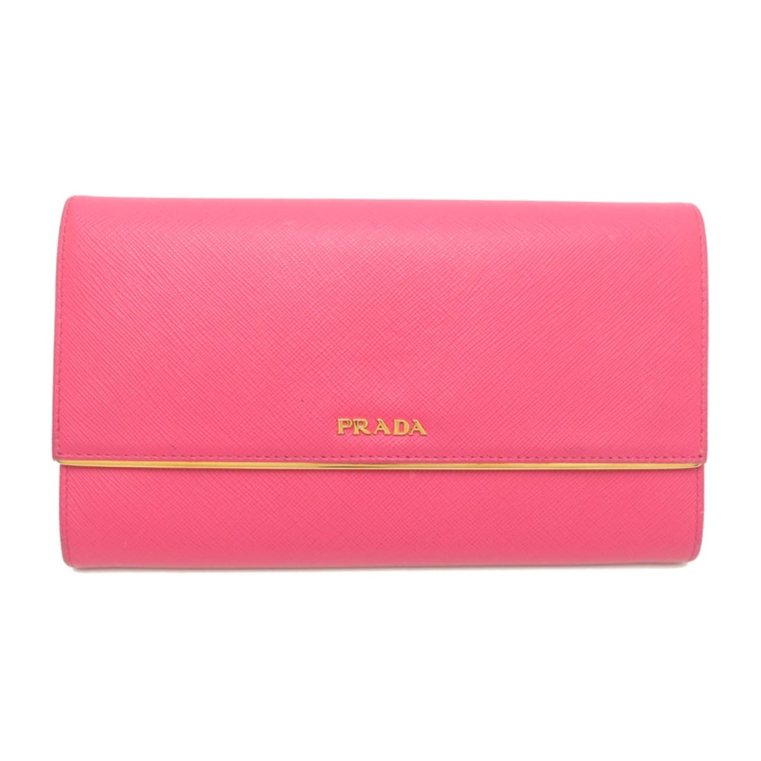 Prada bifold wallet for women, long wallet, 1M1311, Saffiano leather, pink.: --- Catalog ---Category: SizeSize (HxWxD): 12.5cm x 21cm x 3cm / 4.92'' x 8.26'' x 1.18''Category: DesignType: Wallet (bi-fold)Color: PinkGender: WomenMaterial: Leather Leather/Fur Type: Saffiano leat