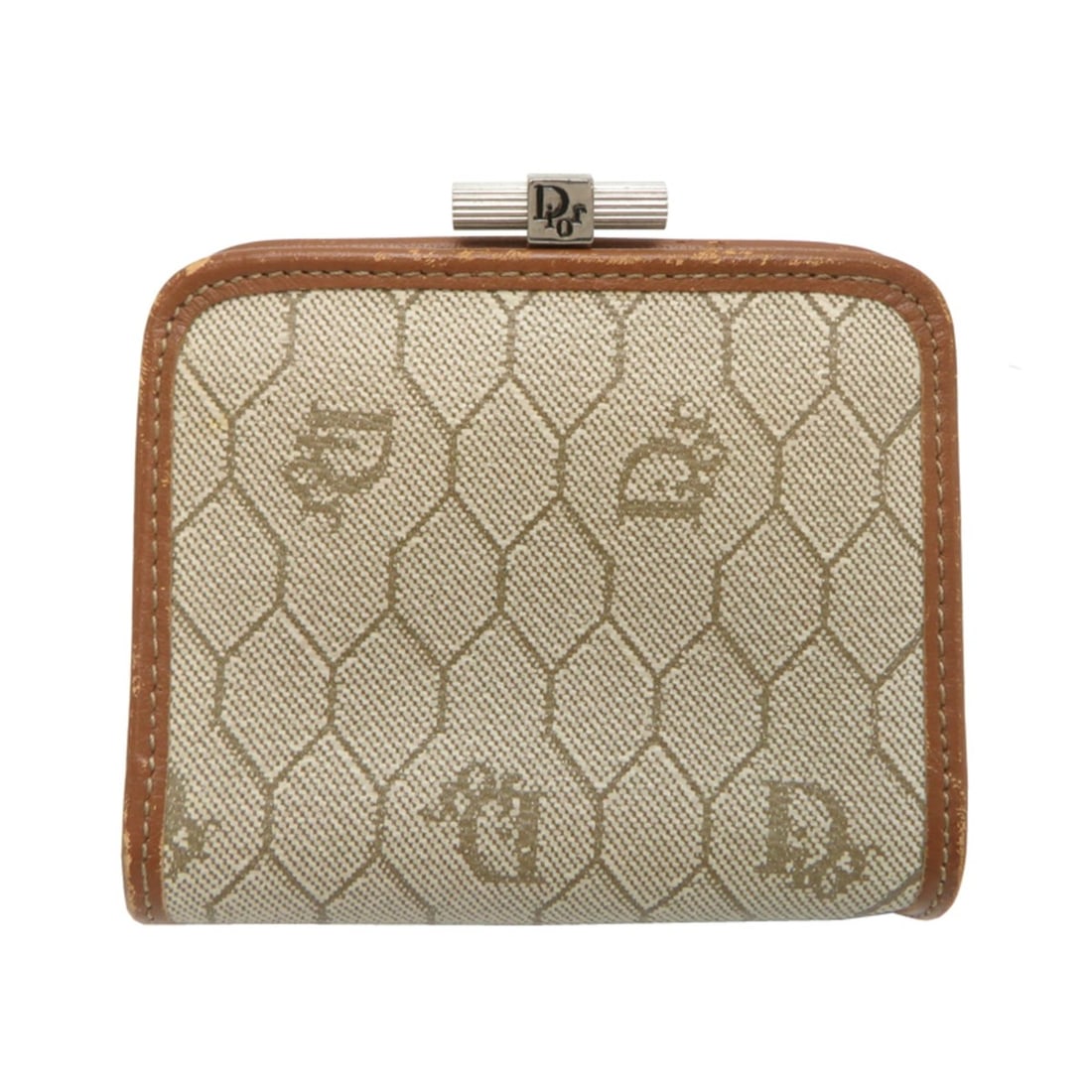 Christian Dior Women's Wallet/Coin Case, Beige: --- Catalog ---Category: SizeSize (HxWxD): 9.5cm x 10cm x 3cm / 3.74'' x 3.93'' x 1.18''Category: DesignType: Coin purse/coin caseColor: Beige, BrownGender: WomenMaterial: PVC Category: GeneralBrand: 
