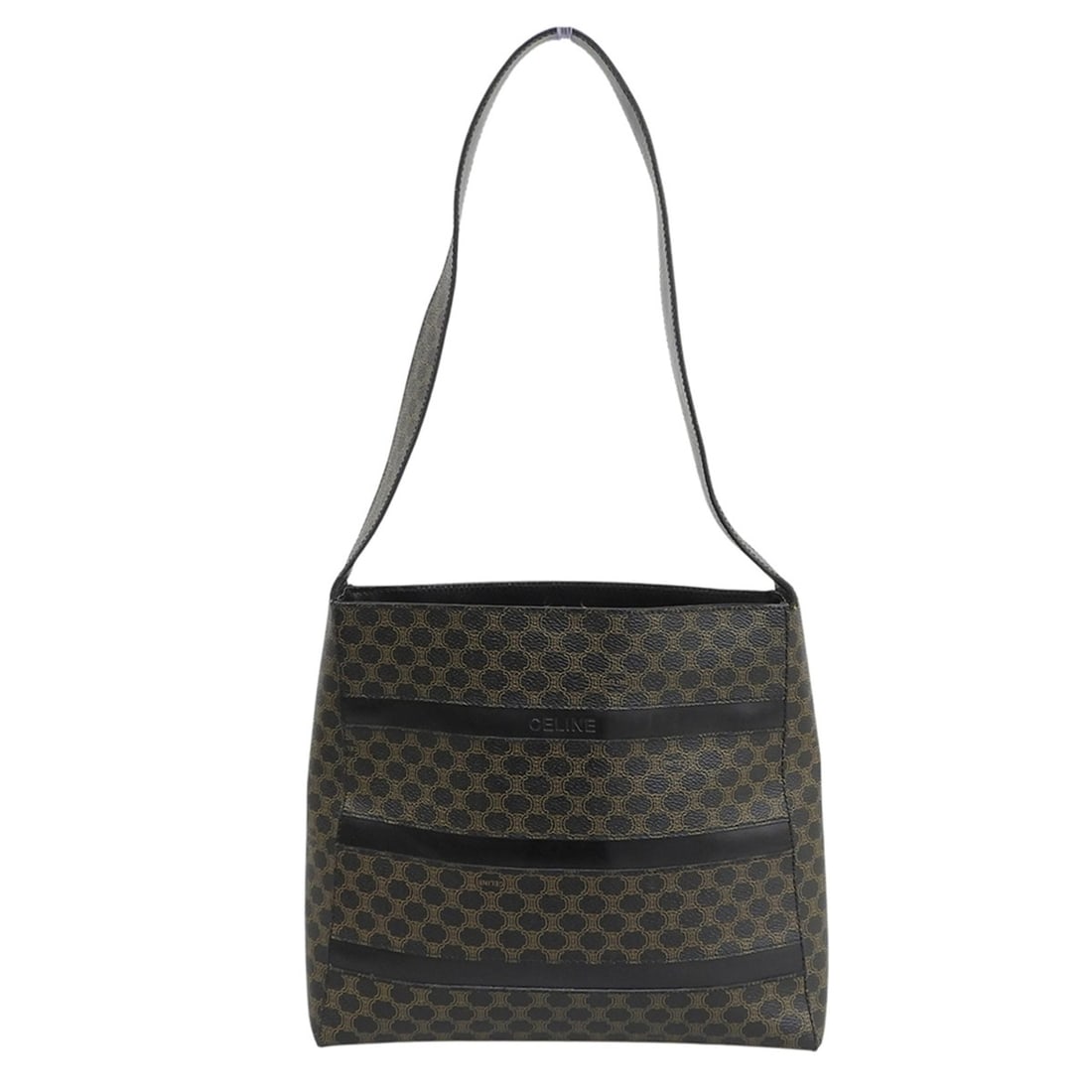 CELINE Macadam Pattern One-Shoulder Bag for Women, Brown MC96 (Shoulder Bag, Brown, Women's): --- Catalog ---Category: SizeSize (HxWxD): 23.5cm x 25.5cm x 8.5cm / 9.25'' x 10.03'' x 3.34''Category: DesignType: Shoulder bagColor: BrownGender: WomenMaterial: PVC Category: GeneralBrand: Celine---