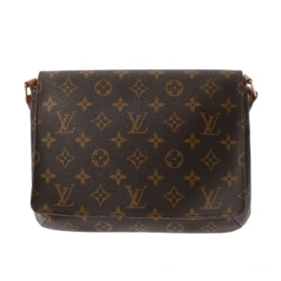 LOUIS VUITTON Louis Vuitton Monogram Musette Tango Short Brown M51257 Women's Canvas Shoulder Bag B: --- Catalog ---Category: SizeSize (HxWxD): 20cm x 27cm x 6cm / 7.87'' x 10.62'' x 2.36''Strap Length: 77cm / 30.31''Category: DesignType: Shoulder bagColor: BrownGender: WomenClosure: MagnetMaterial: 