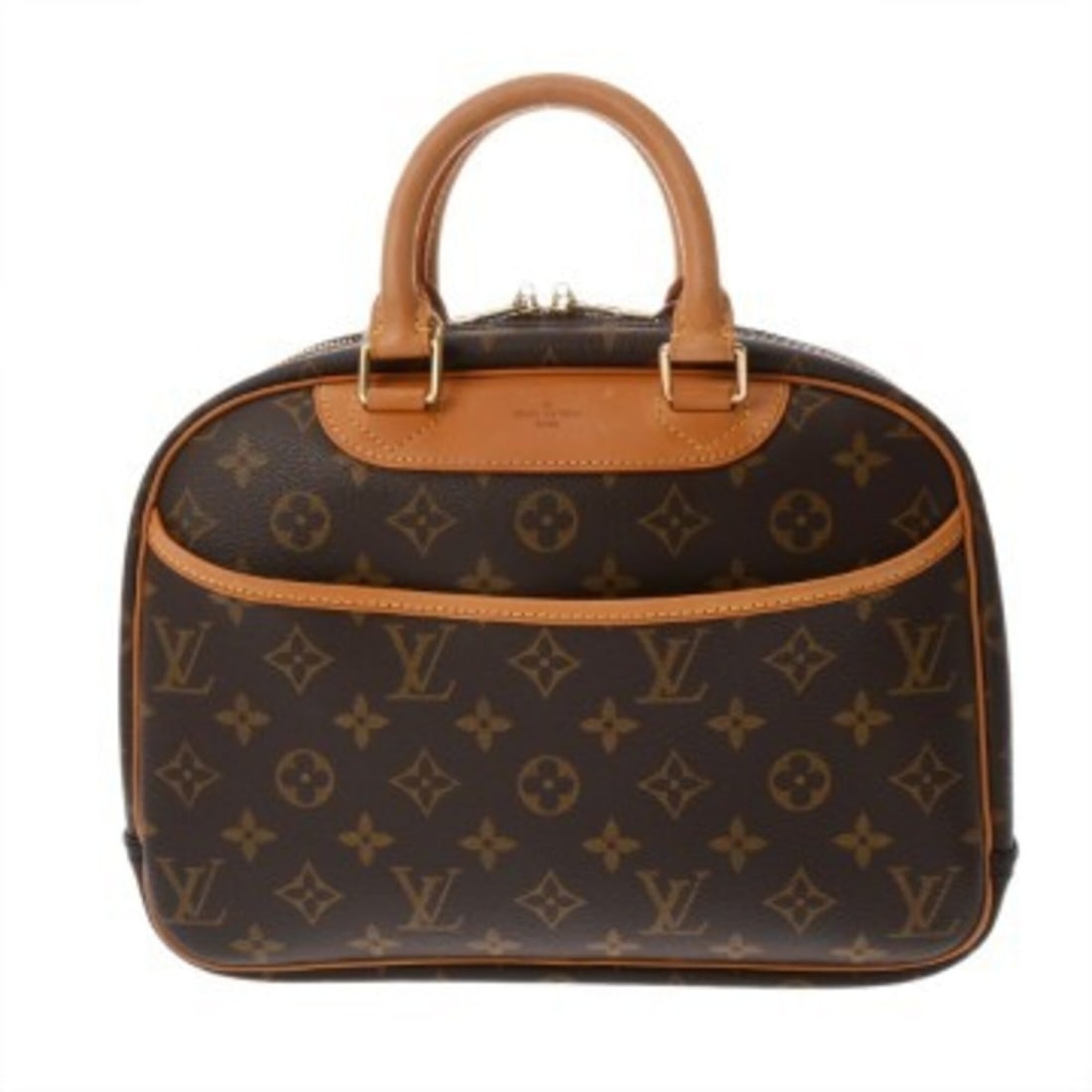LOUIS VUITTON Louis Vuitton Monogram Trouville Brown M42228 Women's Canvas Handbag AB Rank Used: --- Catalog ---Category: SizeSize (HxWxD): 21cm x 28cm x 10cm / 8.26'' x 11.02'' x 3.93''Category: DesignType: HandbagColor: BrownGender: WomenClosure: ZipperMaterial: Monogram Category: GeneralLine: 