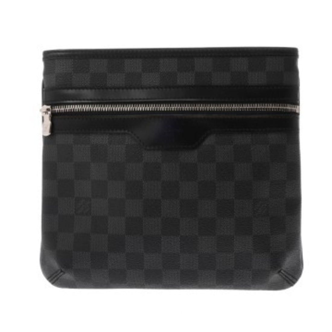 LOUIS VUITTON Louis Vuitton Damier Graphite Thomas Black Gray N58028 Men's Canvas Shoulder Bag A: --- Catalog ---Category: SizeSize (HxWxD): 23.5cm x 25.5cm / 9.25'' x 10.03''Strap Length: 165cm / 64.96''Category: DesignType: Shoulder bagColor: Black, GrayGender: MenClosure: ZipperMaterial: Damier