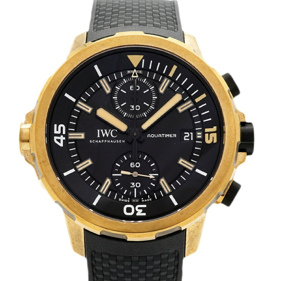 IWC Schaffhausen Aquatimer Expedition Charles Darwin IW379503 Black Dial Men's Watch (1 of 12)