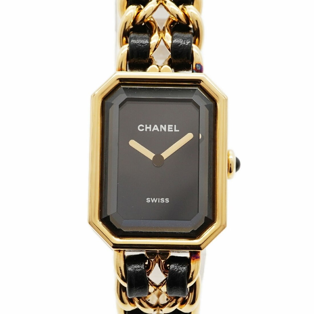 Chanel Première Edition Original H6951 Black Dial Women's Watch: --- Catalog ---Category: SizeWrist Size: 14.5cm / 5.7''Case Diameter: 20.2mm / 0.8''Category: DesignType: WristwatchGender: WomenColor (Dial): BlackMaterial (Band): Gold plated, LeatherCategory: Gener
