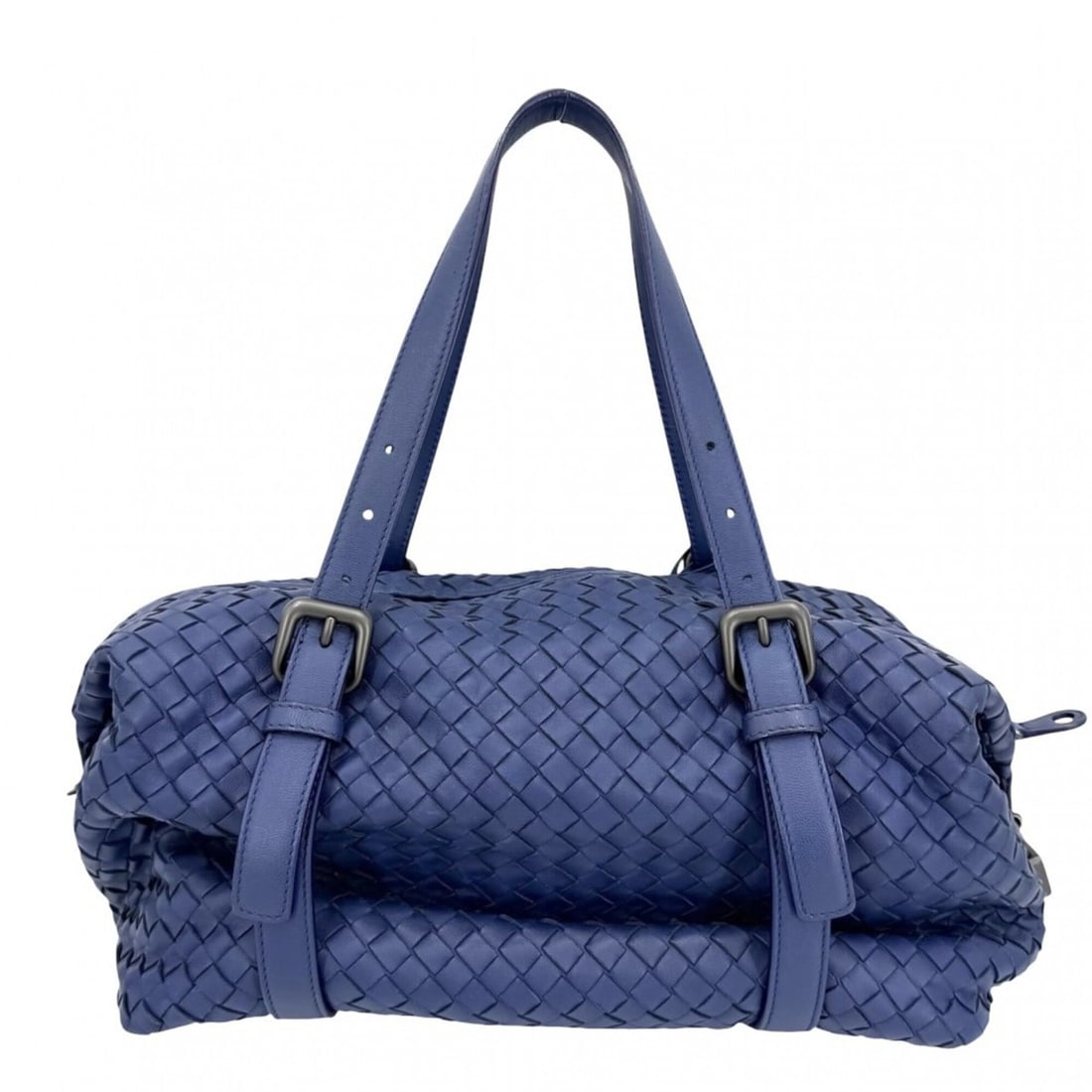 Bottega Veneta Men's Intrecciato Montaigne Tote Bag, Shoulder Leather, Blue, Matte Black Hardware: --- Catalog ---Category: SizeSize (HxWxD): 17cm x 30cm x 15cm / 6.69'' x 11.81'' x 5.9''Handle Length: 50cm / 19.68''Category: DesignType: Handbag, Tote bagColor: BlueGender: MenMaterial: Leather Cate