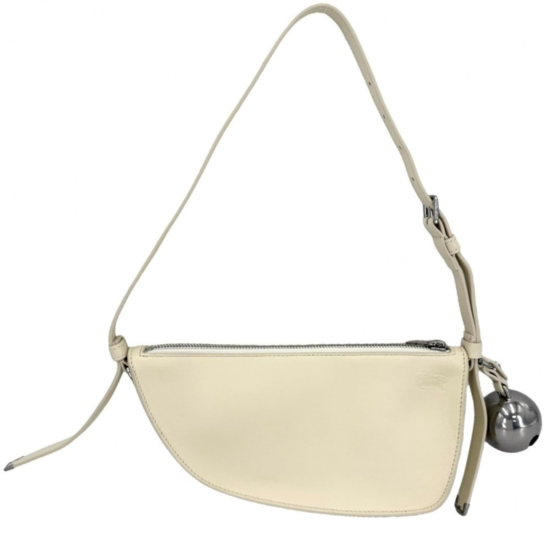 Burberry Shoulder Bag for Men and Women, Mini Shield Sling Bag, White, BURBERRY 80758521, Leather,: --- Catalog ---Category: SizeSize (HxWxD): 12.5cm x 25.5cm x 5.5cm / 4.92'' x 10.03'' x 2.16''Strap Length: 60cm / 23.62''Category: DesignType: Shoulder bagColor: IvoryGender: Men,WomenMaterial: Leath