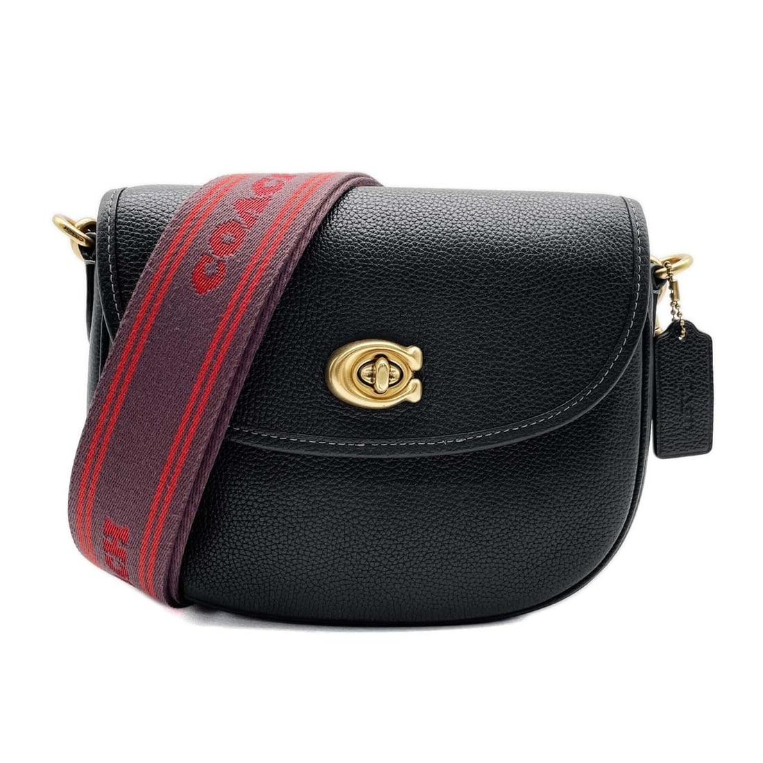 COACH Willow Saddle Shoulder Bag Pebble CA094 Leather Black Women's: --- Catalog ---Category: SizeSize (HxWxD): 18cm x 23cm x 6.5cm / 7.08'' x 9.05'' x 2.55''Category: DesignType: Shoulder bagColor: BlackGender: WomenMaterial: Leather Category: GeneralMPN: CA094Brand: 