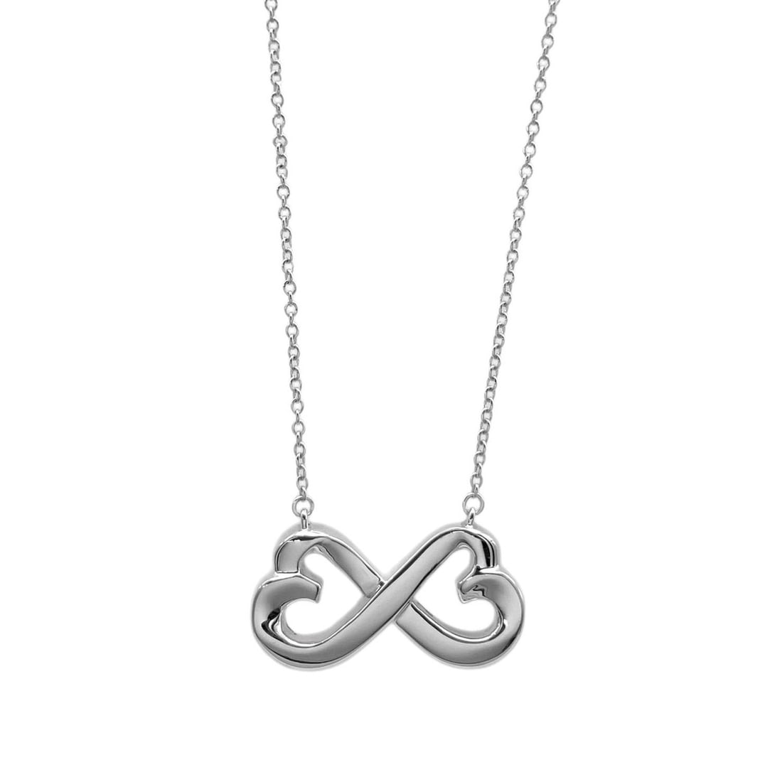 TIFFANY&Co. Tiffany Double Loving Heart Paloma Picasso Necklace SV925 Women's: --- Catalog ---Category: SizePendant Size: 10mm x 21mm / 0.39'' x 0.82''Neck Circumference: 43.5 cm / 17.12''Category: DesignColor: SilverGender: WomenMaterial: Silver 925Pendant Type: PendantNecklace