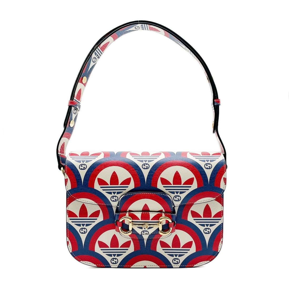 GUCCI Horsebit 1955 adidas Shoulder Bag 602204 Leather Red Women's: --- Catalog ---Category: SizeSize (HxWxD): 19cm x 25.5cm x 6.5cm / 7.48'' x 10.03'' x 2.55''Category: DesignType: Shoulder bagColor: Blue, Red color, WhiteGender: WomenMaterial: Leather Category: Gene