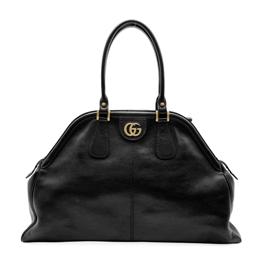GUCCI GG Marmont Animalier Handbag Boston Bag 515937 Leather Black Men's Women's: --- Catalog ---Category: SizeSize (HxWxD): 34cm x 51cm x 5cm / 13.38'' x 20.07'' x 1.96''Category: DesignType: Boston bag, HandbagColor: BlackGender: Men,WomenMaterial: Leather Category: GeneralMPN: 5