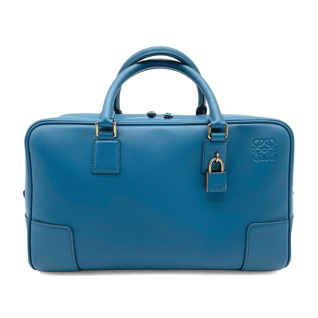 LOEWE Amazona 28 Anagram Shoulder Bag, Inside Stitching, Leather, Blue, Men's & Women's: --- Catalog ---Category: SizeSize (HxWxD): 17cm x 29cm x 10cm / 6.69'' x 11.41'' x 3.93''Category: DesignType: Shoulder bagColor: BlueGender: Men,WomenMaterial: Leather Category: GeneralBrand: Loewe--