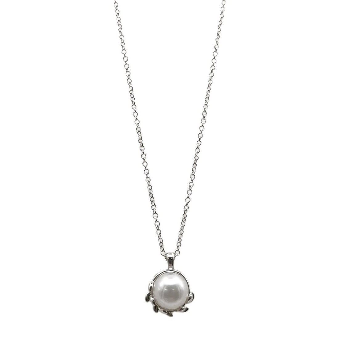 TIFFANY&Co. Tiffany Olive Leaf Paloma Picasso Necklace Pendant SV925 Pearl Women's: --- Catalog ---Category: SizePendant Size: 10mm x 9mm / 0.39'' x 0.35''Neck Circumference: 40.5 cm / 15.94''Category: DesignColor: SilverGender: WomenMaterial: Silver 925Pendant Type: PendantNecklace 