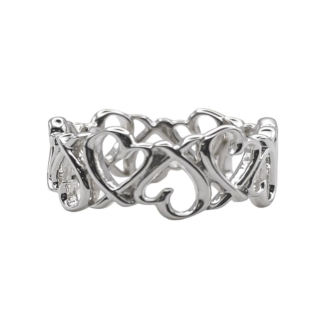 TIFFANY&Co. Tiffany Loving Heart Band Ring - Paloma Picasso Design SV925 7782 Silver Men's & Women's: --- Catalog ---Category: SizeJP Size: 11.5US Size: 6Category: DesignType: Band ringColor: SilverGender: Men,WomenMaterial: Silver 925Category: GeneralBrand: Tiffany--- Item List ---Section: ConditionR