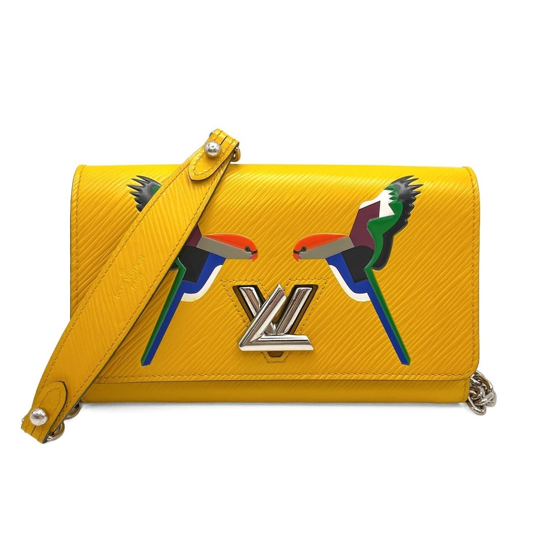 LOUIS VUITTON Twist MM Early Bird & Night Chain Shoulder Bag, Design, Epi Leather, Women's: --- Catalog ---Category: SizeSize (HxWxD): 11.5cm x 18.9cm x 2.5cm / 4.52'' x 7.44'' x 0.98''Category: DesignType: Shoulder bagColor: YellowGender: WomenMaterial: Epi leather Category: GeneralBrand: L