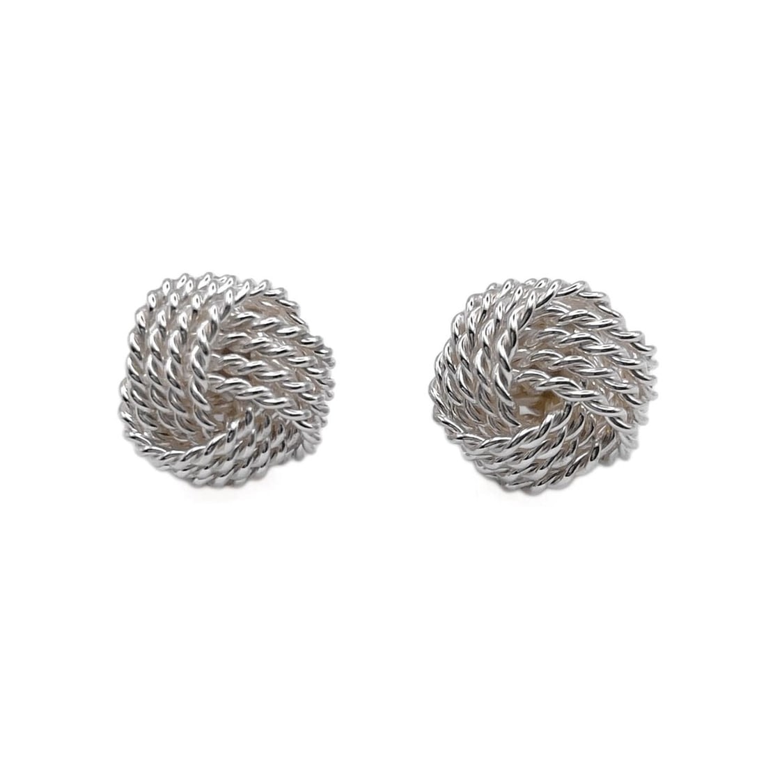 TIFFANY&Co. Tiffany Somerset Twist Knot Stud Earrings Mesh SV925 Women's: --- Catalog ---Category: SizeSize (HxWxD): 9.00mm x 9.00mm / 0.35'' x 0.35''Category: DesignType: Stud earringsColor: SilverGender: WomenMaterial: Silver 925Category: GeneralMPN: m-00000086Brand: Tiff