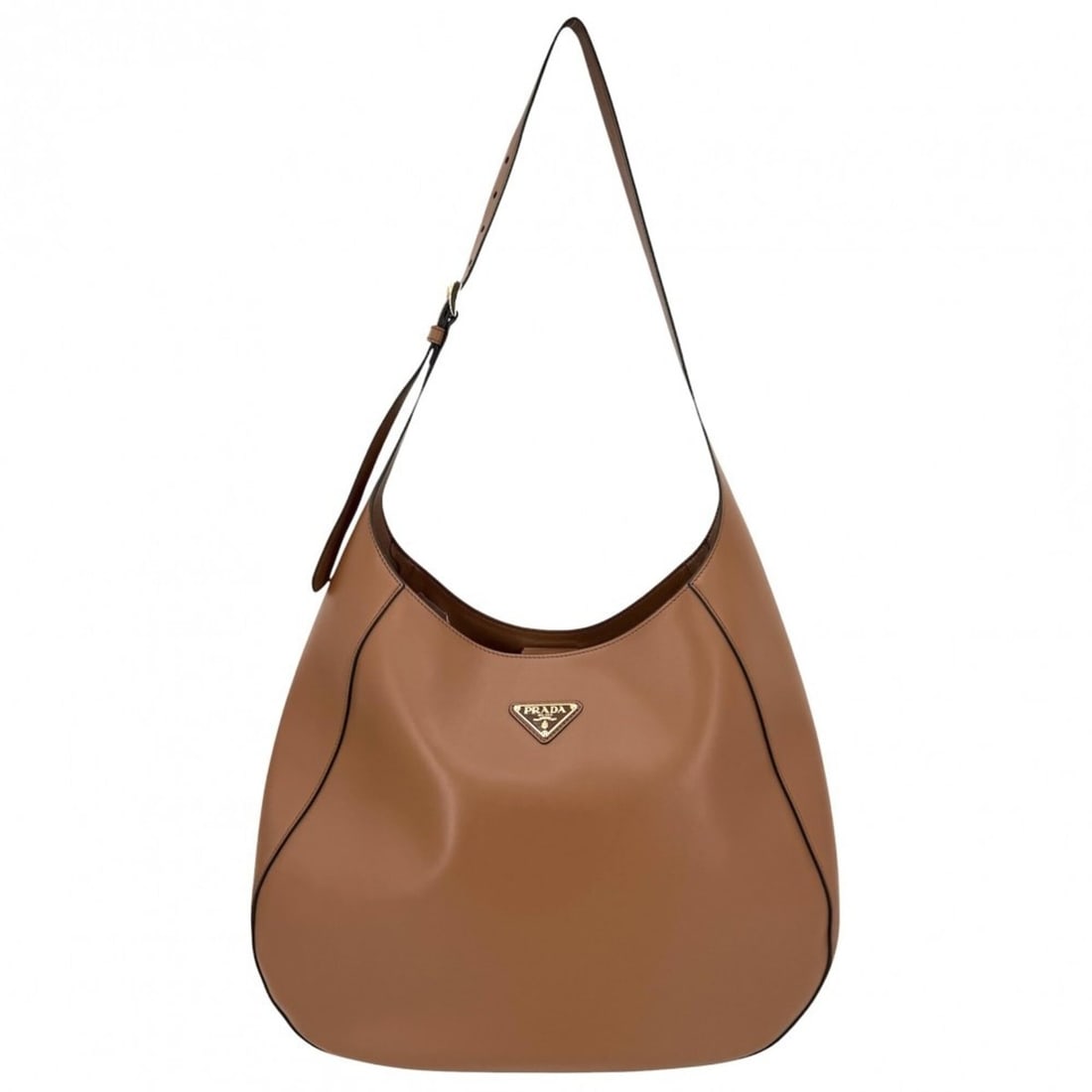 Prada shoulder bag for women, featuring a triangle logo, can be worn across the or body. PRADA (1 of 13)