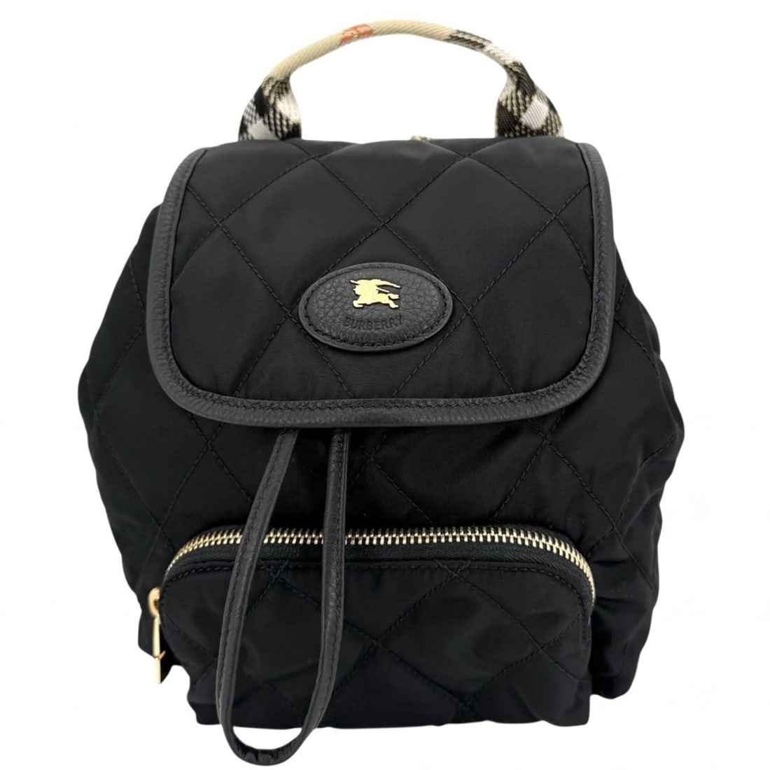 Burberry Women's Quilted Mini Horseshoe Backpack, Nova Check Pattern, BURBERRY 8118748, Nylon,: --- Catalog ---Category: SizeSize (HxWxD): 20cm x 17cm x 11cm / 7.87'' x 6.69'' x 4.33''Category: DesignType: BackpackColor: Beige, BlackGender: WomenMaterial: Nylon Category: GeneralBrand: Burberry--