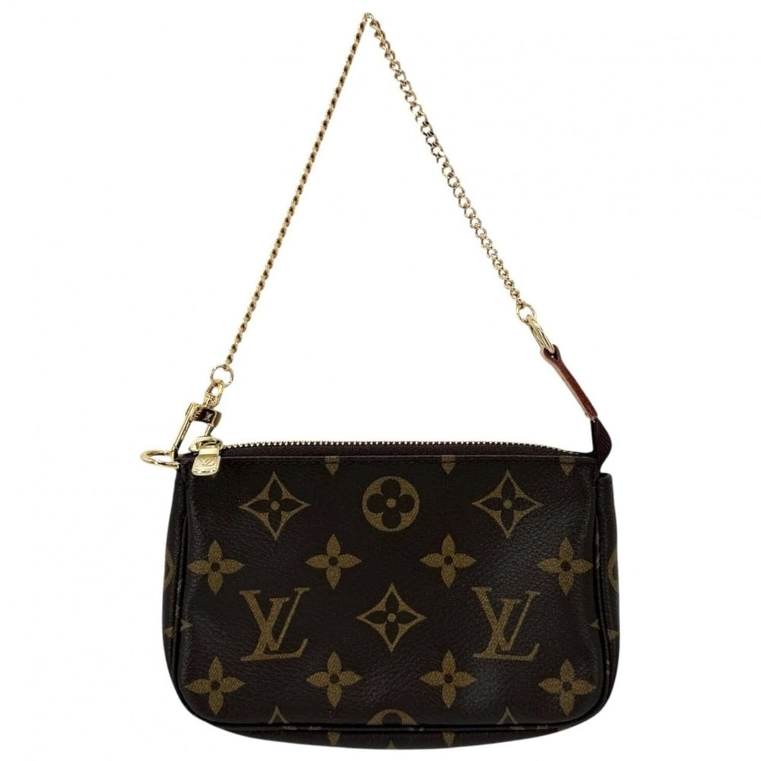 Louis Vuitton handbag for women, Monogram Mini Pochette Accessoires accessory pouch, M58009, brown: --- Catalog ---Category: SizeSize (HxWxD): 10cm x 15cm x 3cm / 3.93'' x 5.9'' x 1.18''Category: DesignType: Handbag, Pochette, PouchColor: BrownGender: WomenMaterial: Monogram Category: GeneralBrand: 