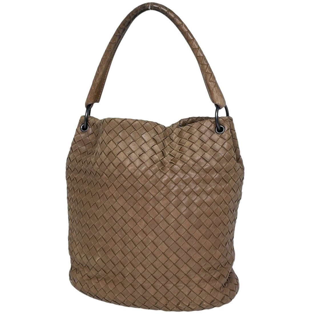 Bottega Veneta Intrecciato Leather Handbag, Brown, 255690, Women's: --- Catalog ---Category: SizeSize (HxWxD): 25cm x 25cm x 6.5cm / 9.84'' x 9.84'' x 2.55''Category: DesignType: HandbagColor: BrownGender: WomenMaterial: Leather Category: GeneralMPN: 255690Brand: Bott