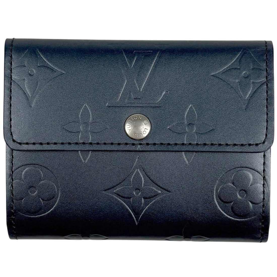 Louis Vuitton Ludlow Coin Purse/Card Holder, Bi-fold, Monogram Matte, Navy, M65125, Women's: --- Catalog ---Category: SizeSize (HxWxD): 8cm x 10cm x 1.5cm / 3.14'' x 3.93'' x 0.59''Category: DesignType: Coin purse/coin caseColor: NavyGender: WomenMaterial: Monogram Mat Category: GeneralMPN: M